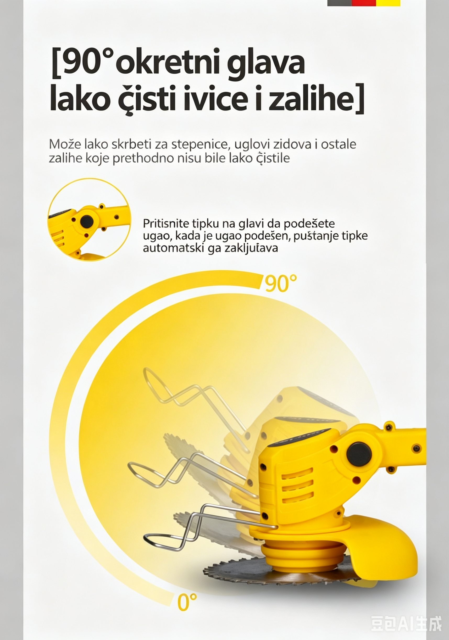 Akumulatorski Trimer TALADO 21V – Profesionalna Snaga, Bežična Sloboda