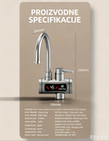 Električna česma sa grijačem INOX LUX – Trenutna topla voda