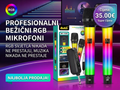 Profesionalni Bežični RGB Mikrofon MY-7938 – Set od 2 Komada (Super Cijena)