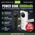 GREEN LYCA Power Bank 10000mAh (22.5W) – Eksterna Baterija GL69559 (Crna / Bijela)