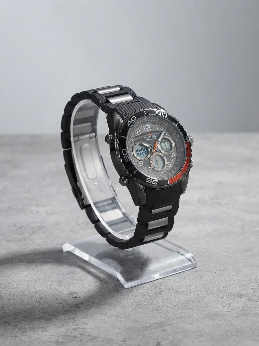 BISTEC Sportski Ručni Sat – Vodootporan, Multifunkcionalan, 45mm