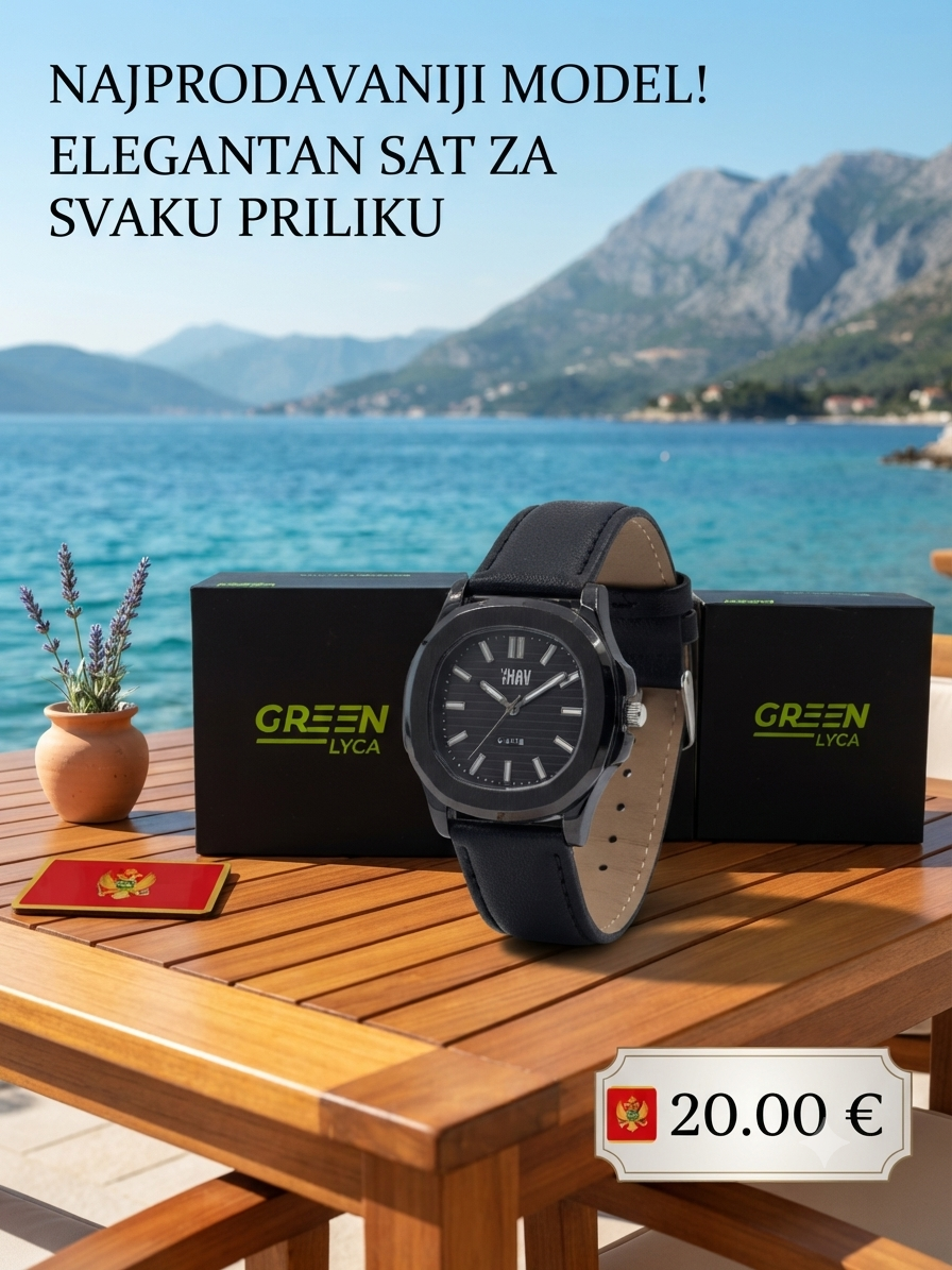 Green Lyca Elegance: Najprodavaniji model sata za svaku priliku- samo 20.00€