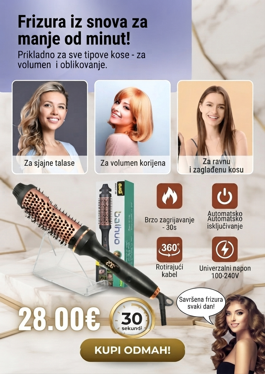 Balhuo Multifunkcionalna Četka za Kosu – Savršena Frizura za Manje od Minute