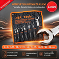 Komplet Ključeva za Cijevi od 7 Komada - Visokokvalitetni Čelik - JIER Tools - 23.00€