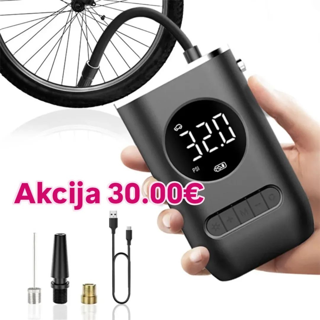 Pumpa Mi Prenosivi Kompresor - Digitalni Auto Kompresor 150 PSI