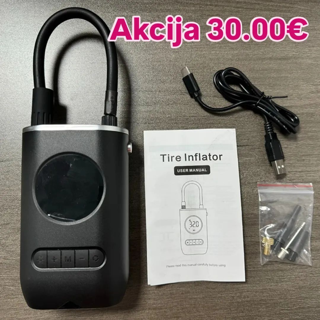Pumpa Mi Prenosivi Kompresor - Digitalni Auto Kompresor 150 PSI