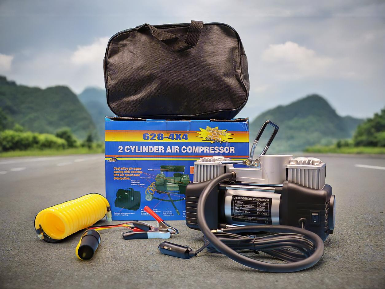 Auto kompresor 12V 2 cilindra - Profesionalni kompresor za gume 85L/min