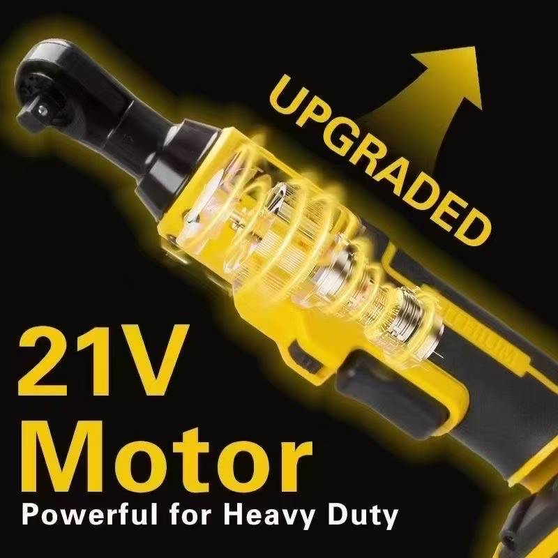 Talado Akumulatorski Ključ sa Čegrtaljkom 21V 3/8" – Bez Četkica, 40 Nm, LED Svetlo