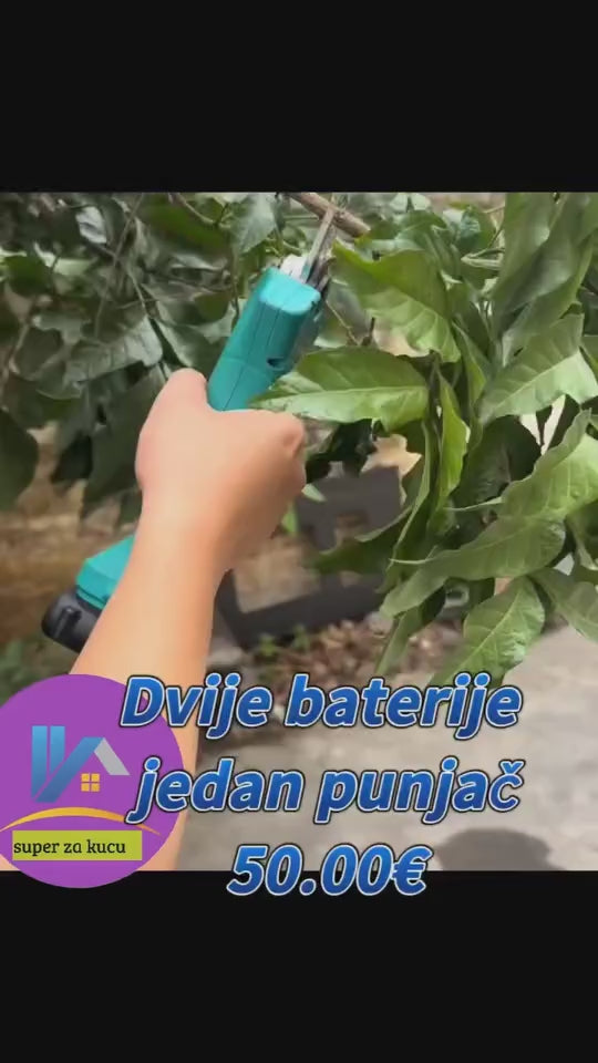 Aku makaze za rezanje voća 21V 800W - Profesionalne bežične makaze sa 2 baterije