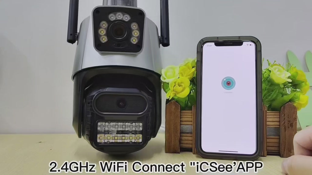 Wi-Fi Sigurnosna Kamera sa Dvostrukim Objektivom - PTZ 3MP + 3MP