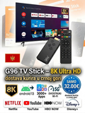 G96 TV Stick 8K Ultra HD – Android 13 Pametni TV Priključak